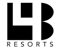B4U Resorts logo in black and white, representing a premium hospitality brand offering luxury stays and resort services.