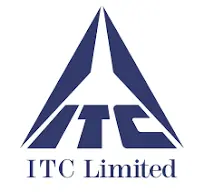 ITC Limited logo showcasing a triangular design, representing innovation and leadership in FMCG, hotels, and agribusiness.